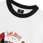 Áo Thun Ringer Relaxed Fit Animal Hello Cute Puppy