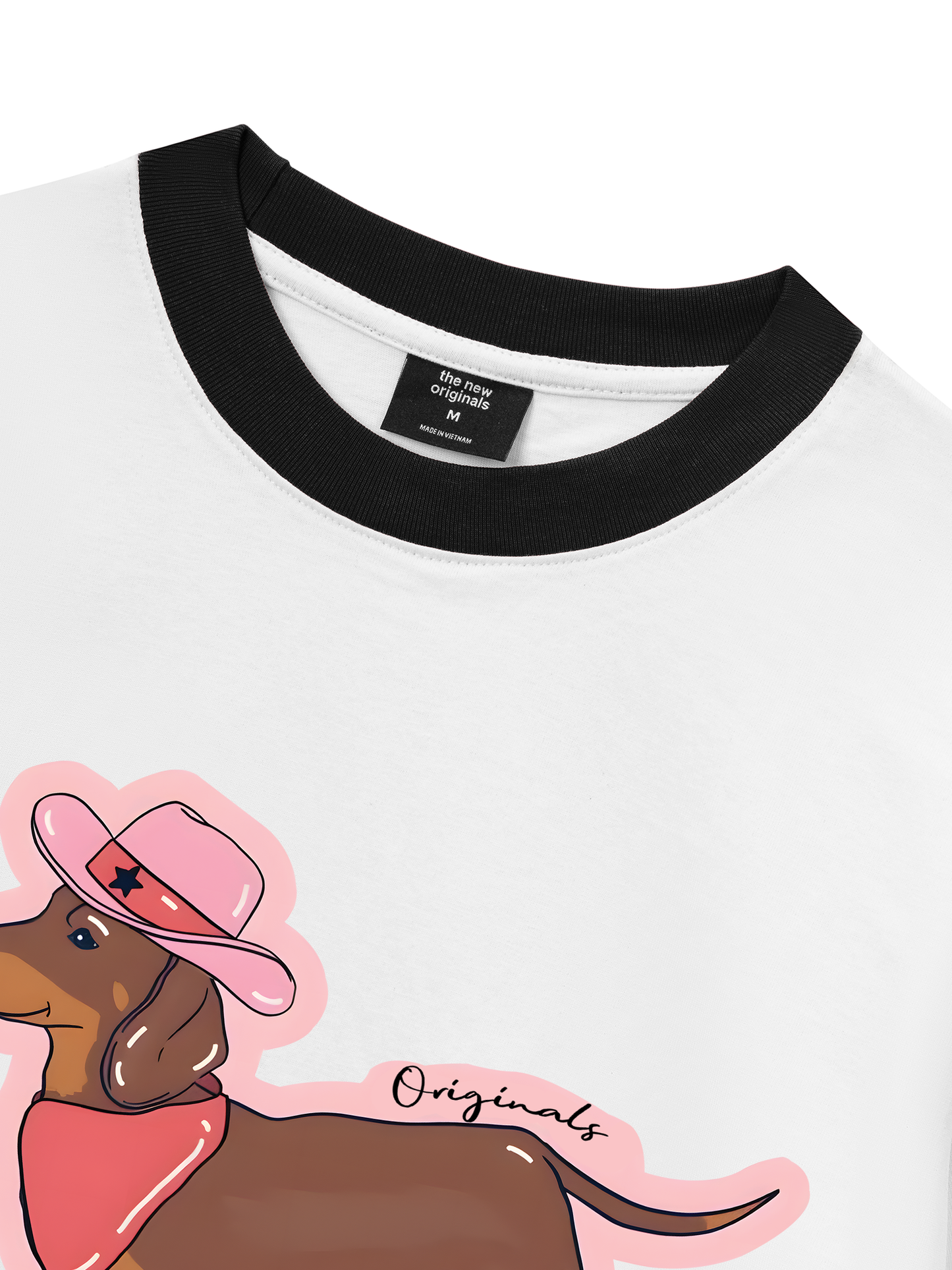 Áo Thun Ringer Relaxed Fit Howdy Dachshund