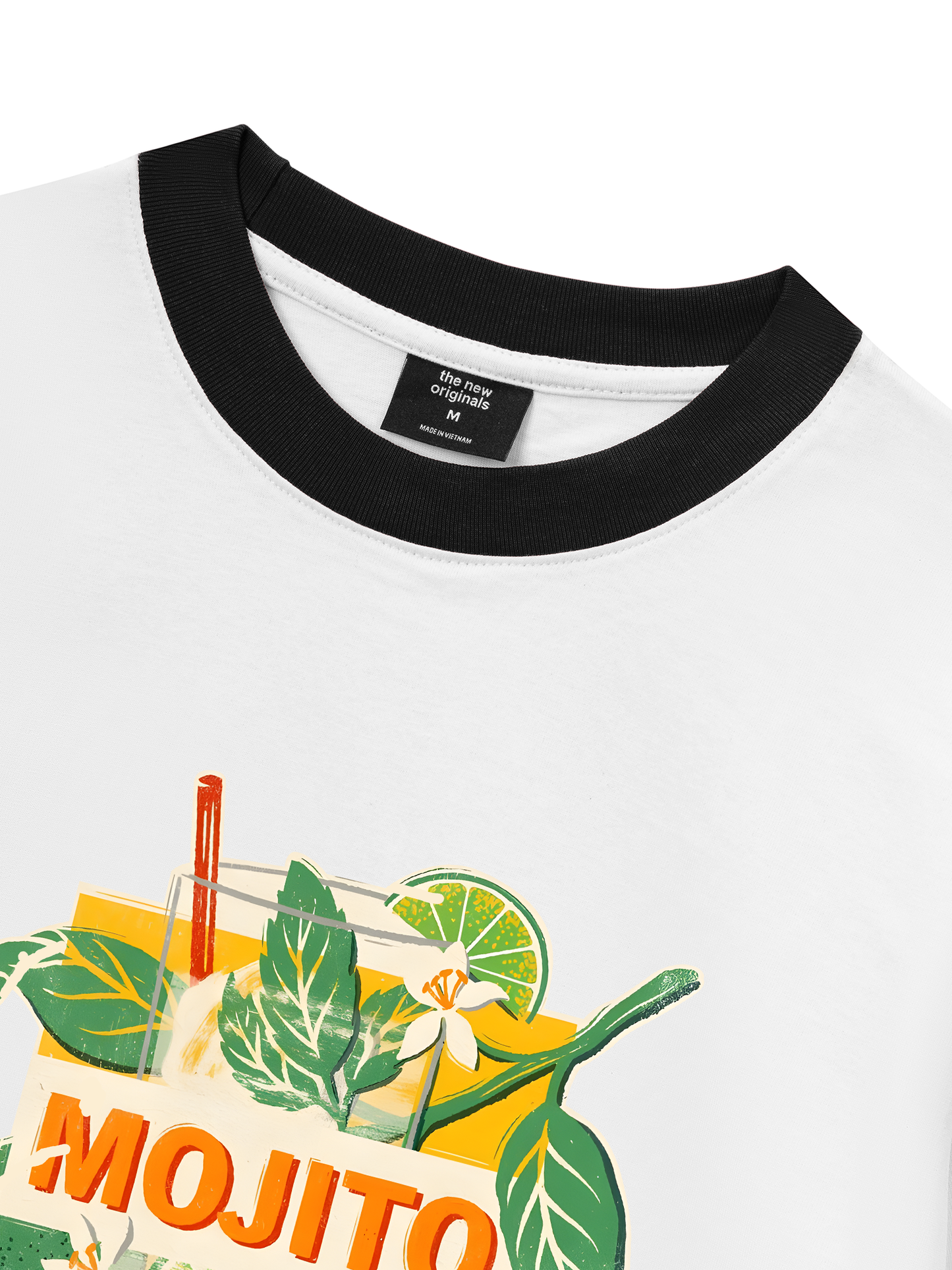 Áo Thun Ringer Relaxed Fit Fresh Lime Mojito