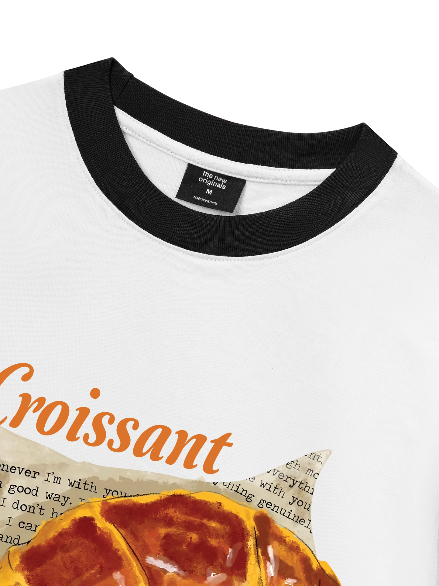 Áo Thun Ringer Relaxed Fit Croissant