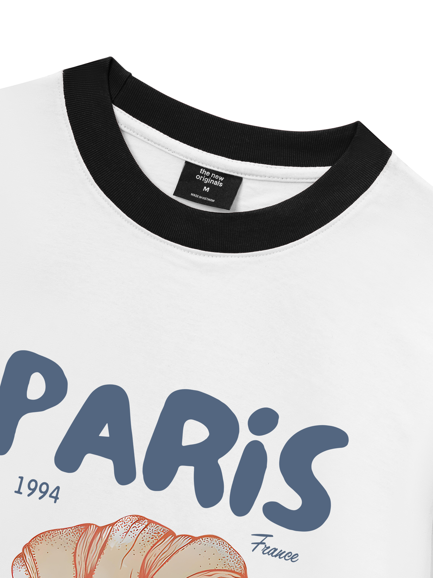 Áo Thun Ringer Relaxed Fit Paris Coissant