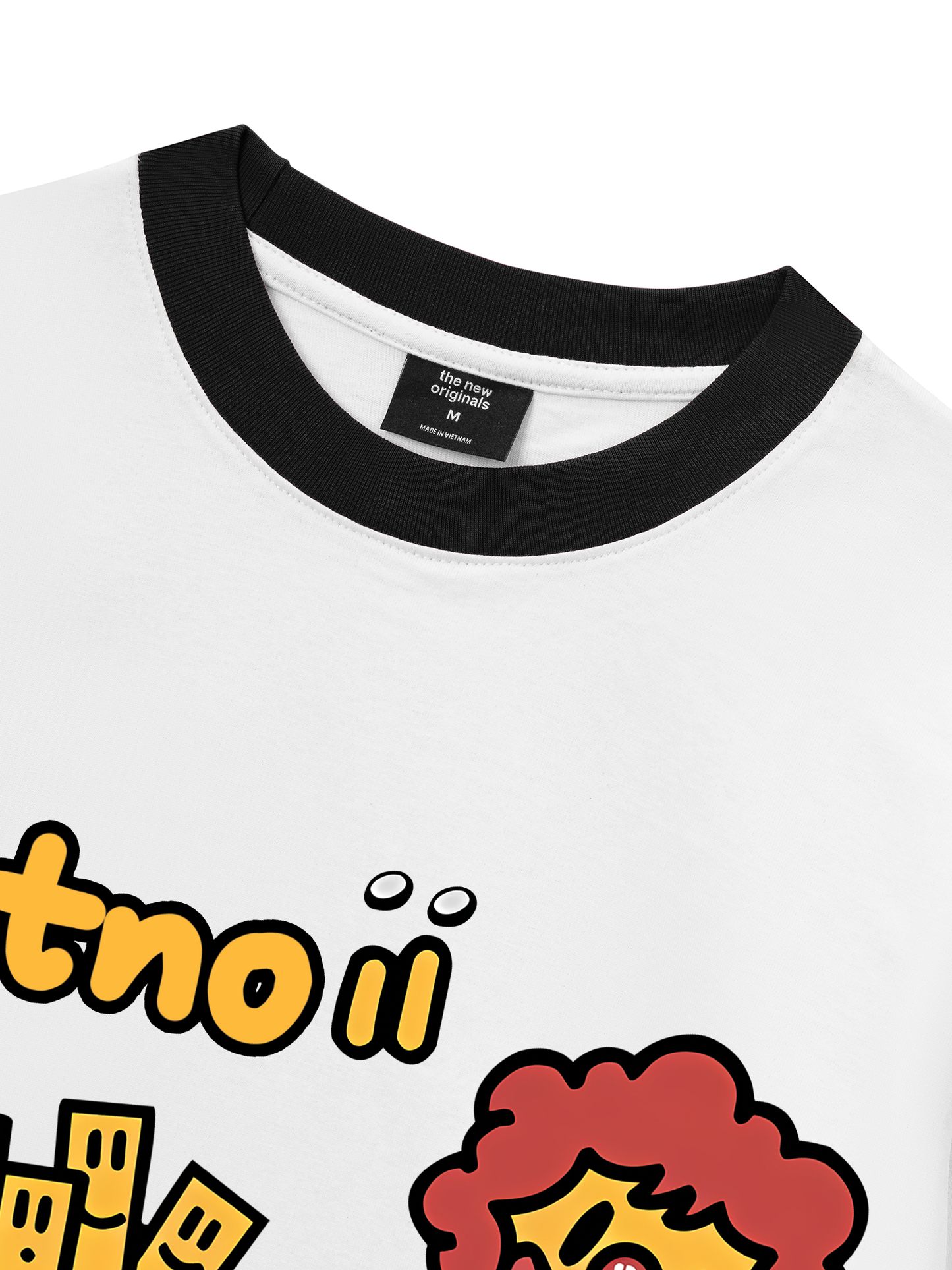 Áo Thun Ringer Relaxed Fit Sweet Pastry Burger Fry