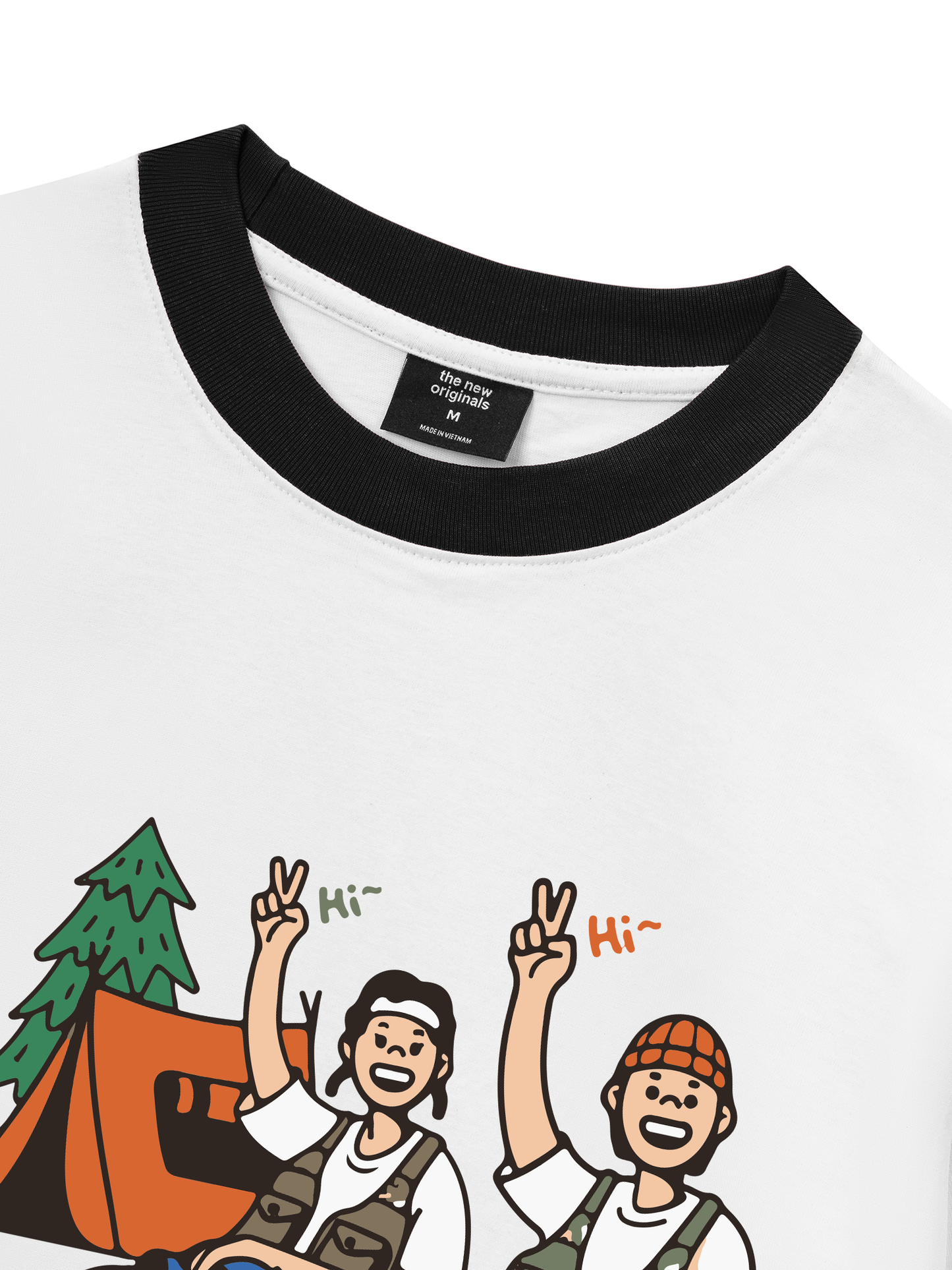Áo Thun Ringer Relaxed Fit Go Camping