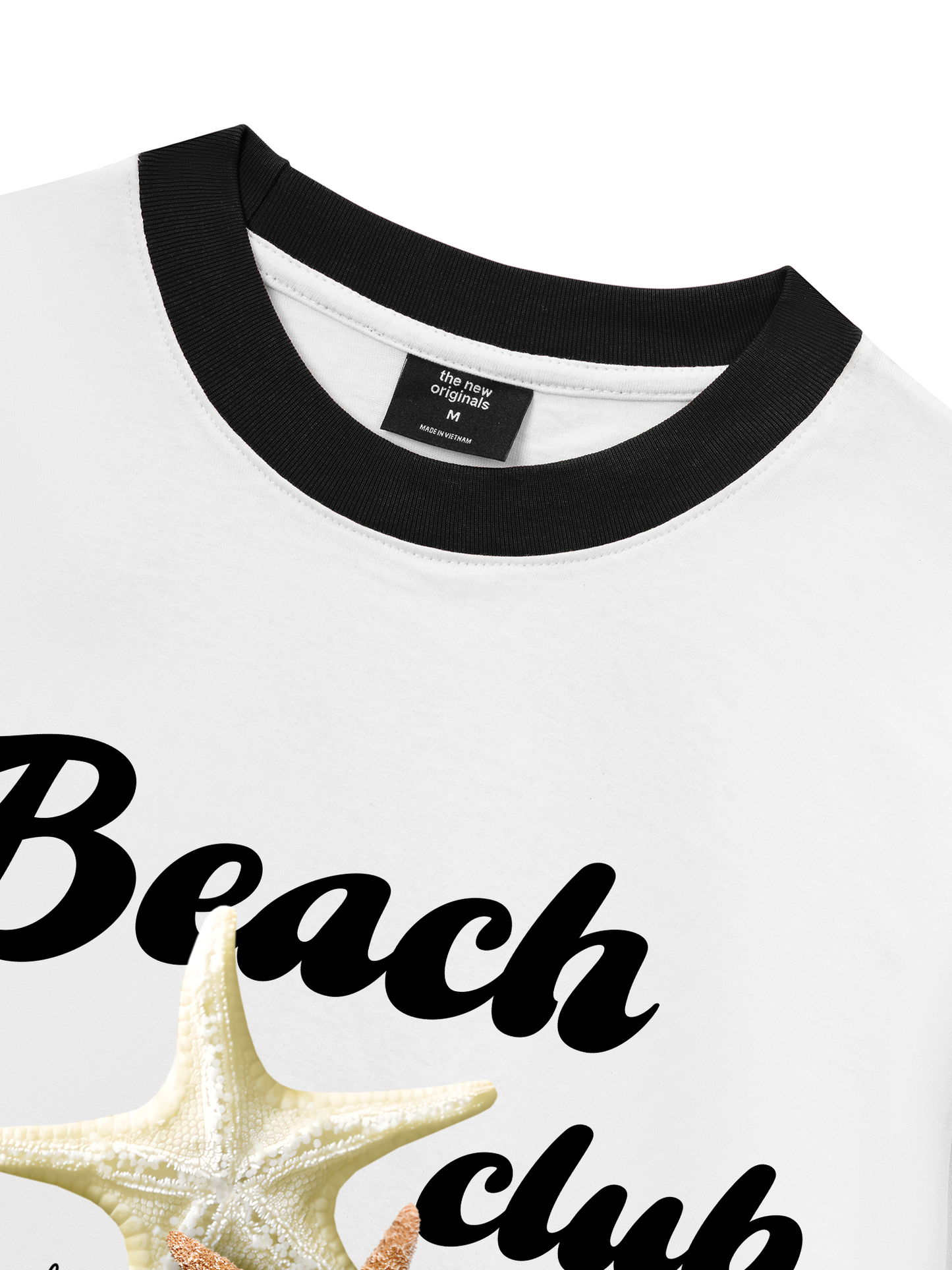 Áo Thun Ringer Relaxed Fit Ocean Beach Club