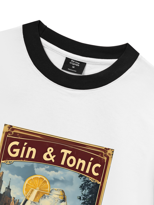 Áo Thun Ringer Relaxed Fit Fresh Gin And Tonic