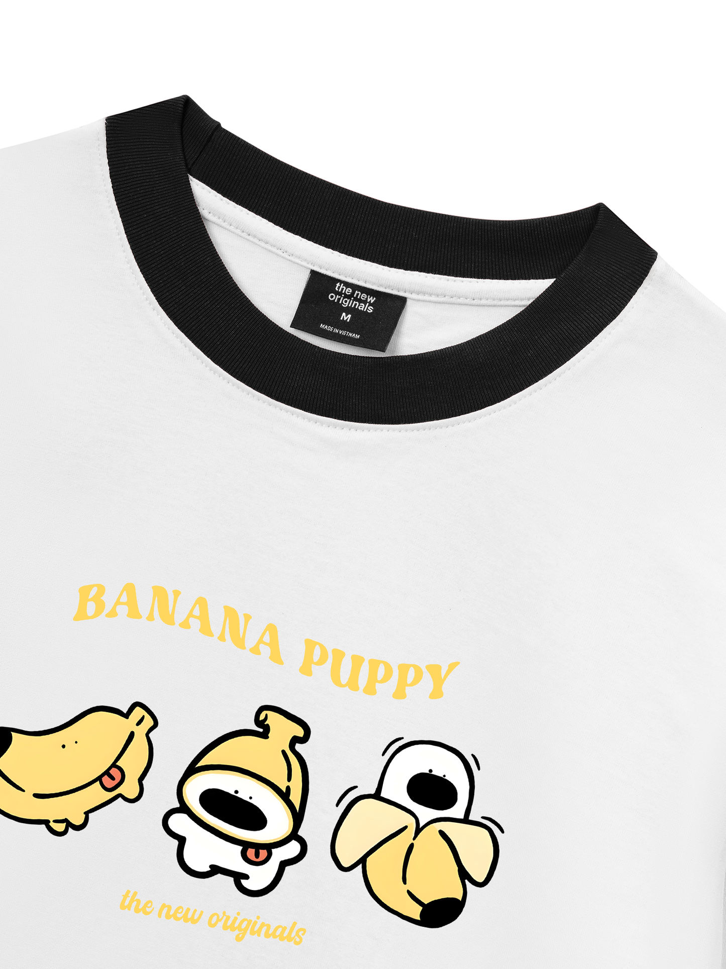 Áo Thun Ringer Relaxed Fit Banana Puppy
