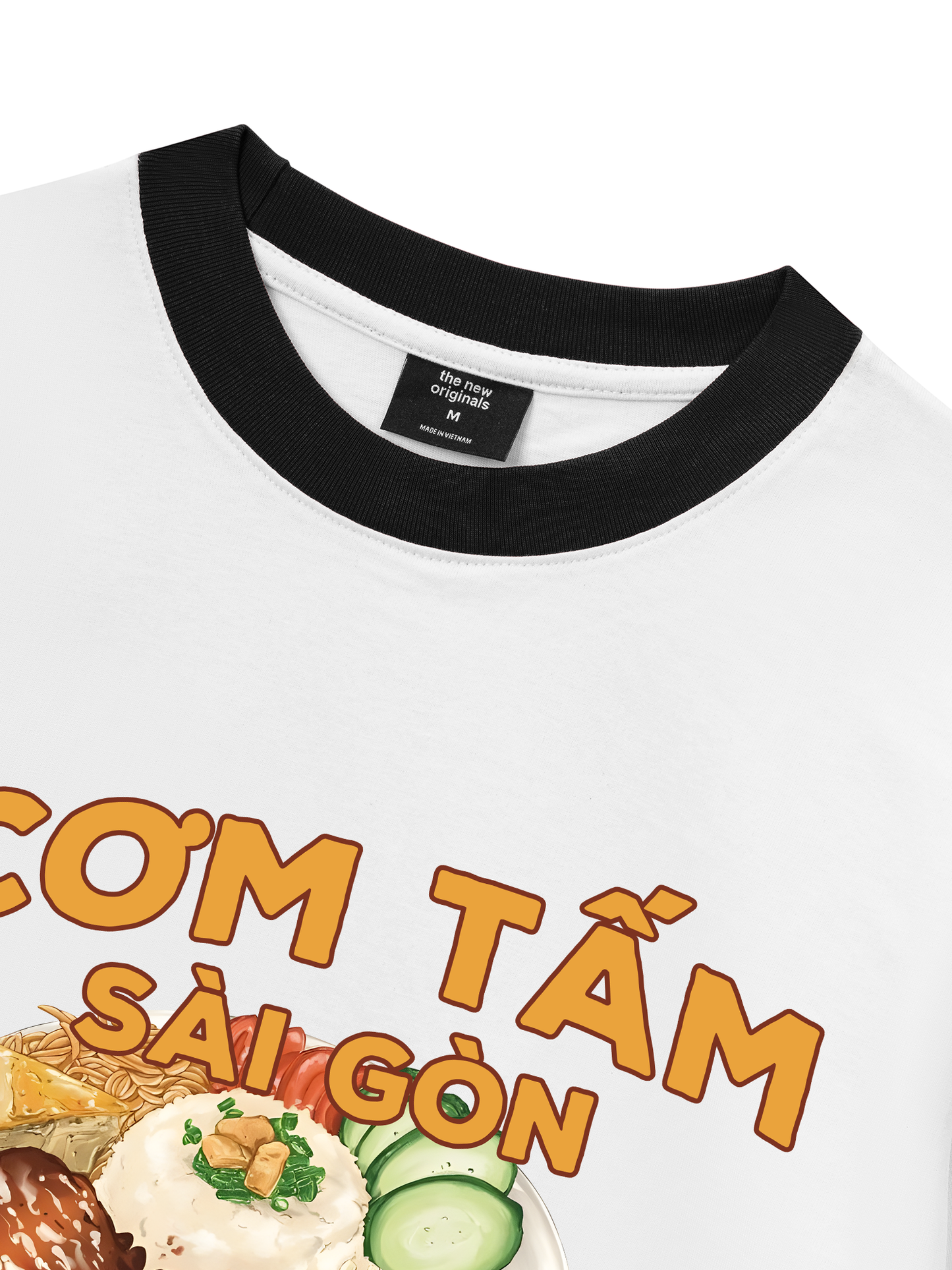 Áo Thun Ringer Relaxed Fit Foody Cơm Tấm Sài Gòn