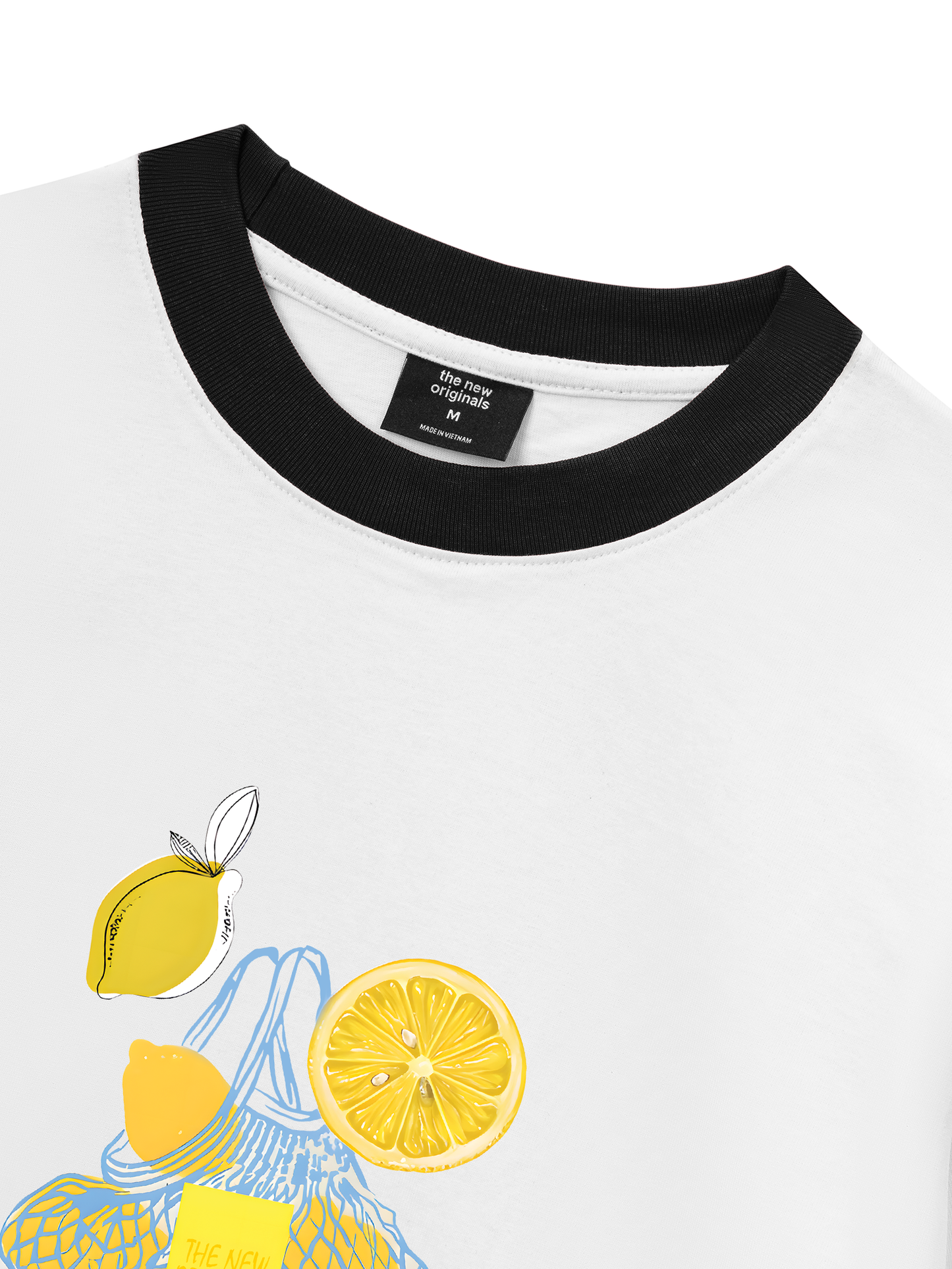 Áo Thun Ringer Relaxed Fit Summer Vibes Lemon Shopping