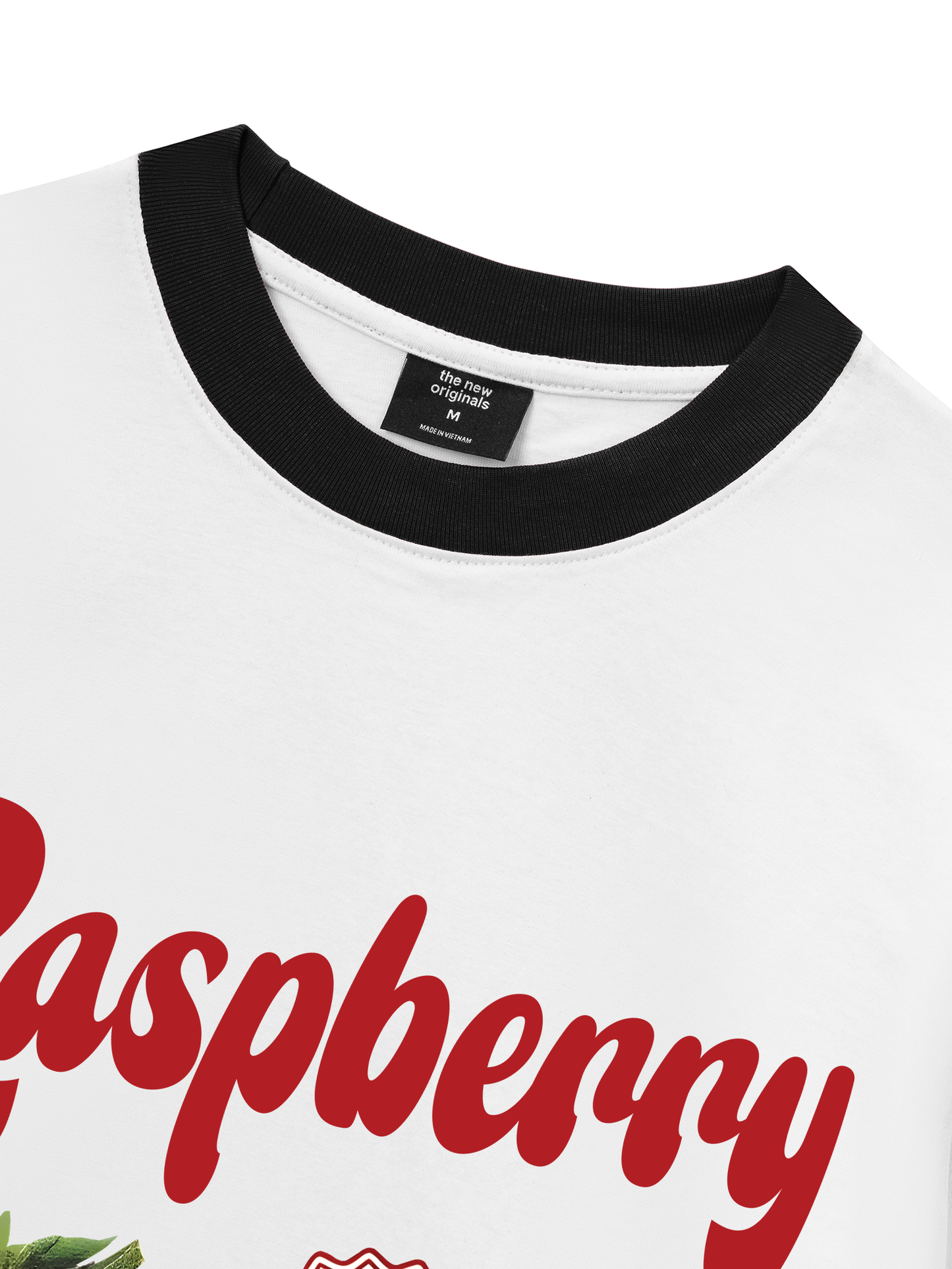 Áo Thun Ringer Relaxed Fit Summer Vibes Raspberry