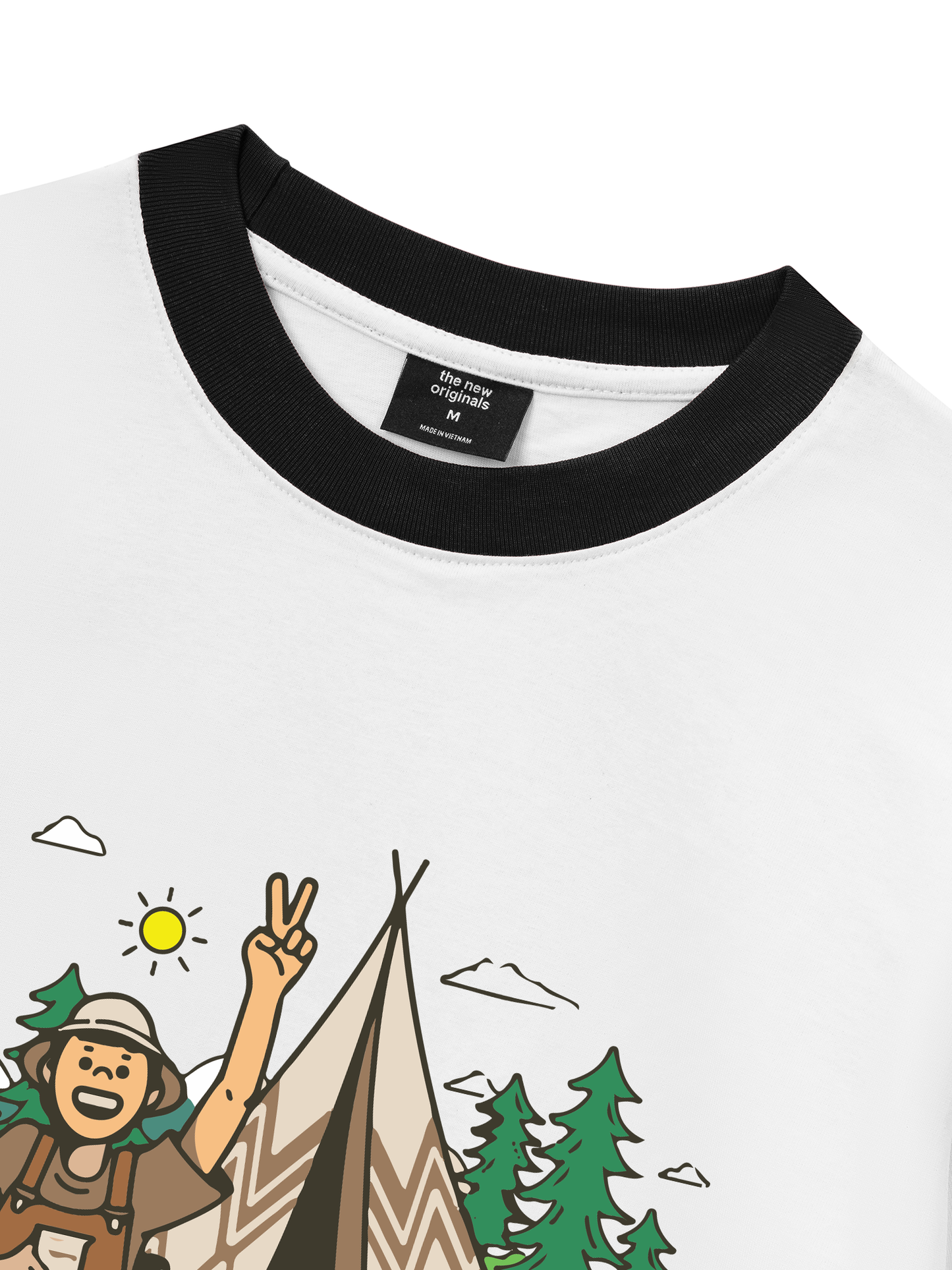 Áo Thun Ringer Relaxed Fit Camplife Original