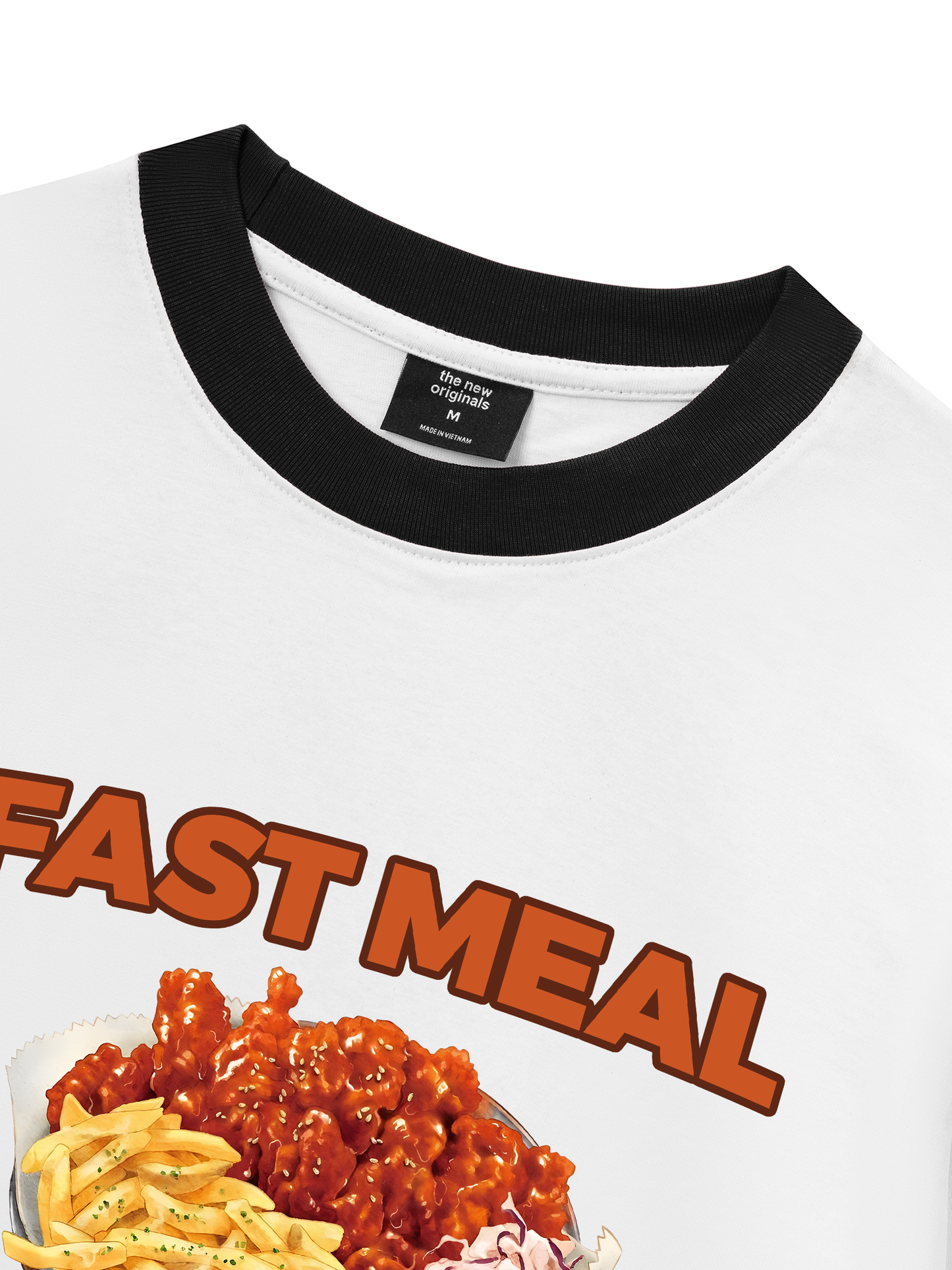 Áo Thun Ringer Relaxed Fit Foody Fast Meal