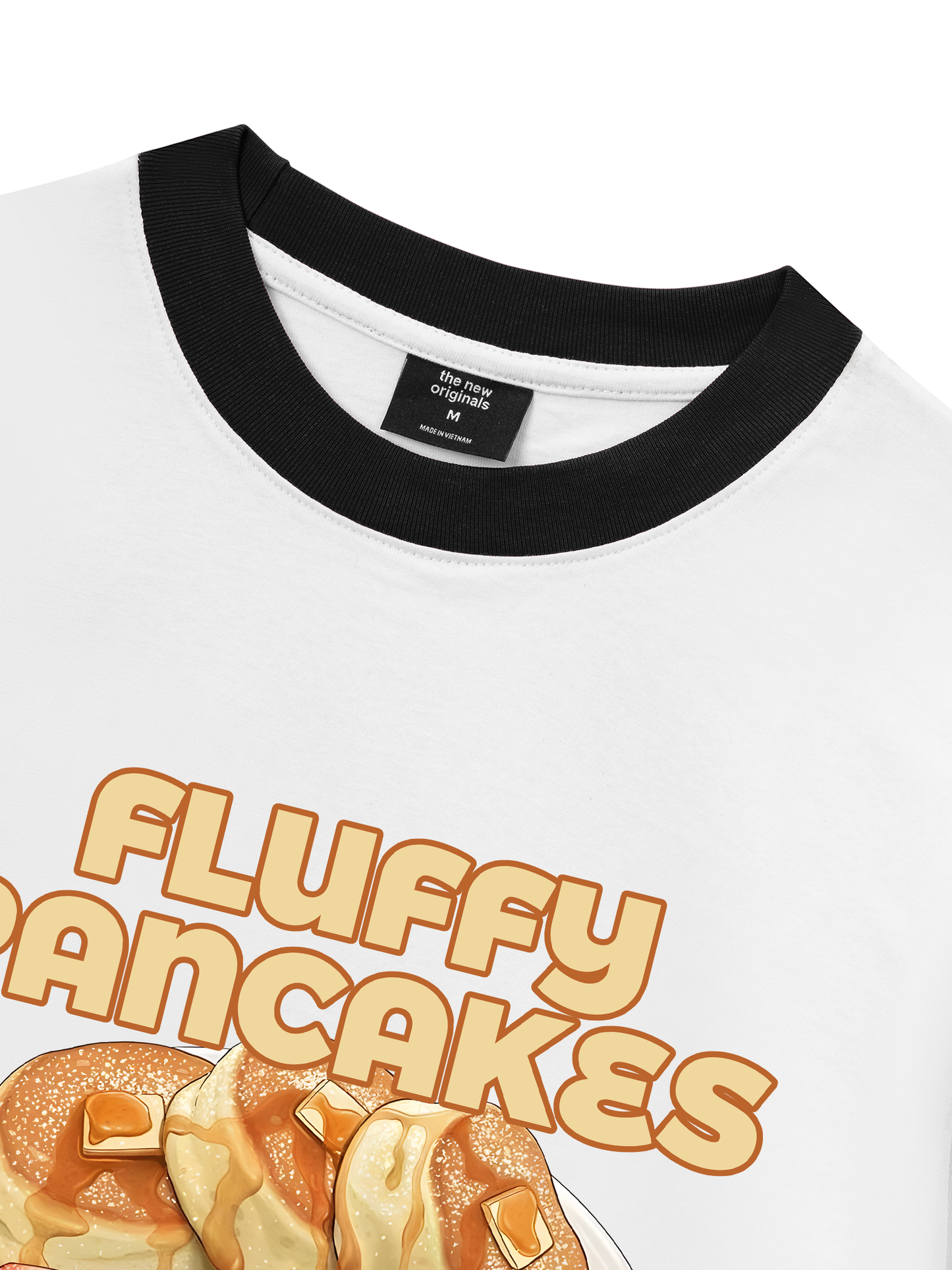 Áo Thun Ringer Relaxed Fit Foody Fluffy Pancakes
