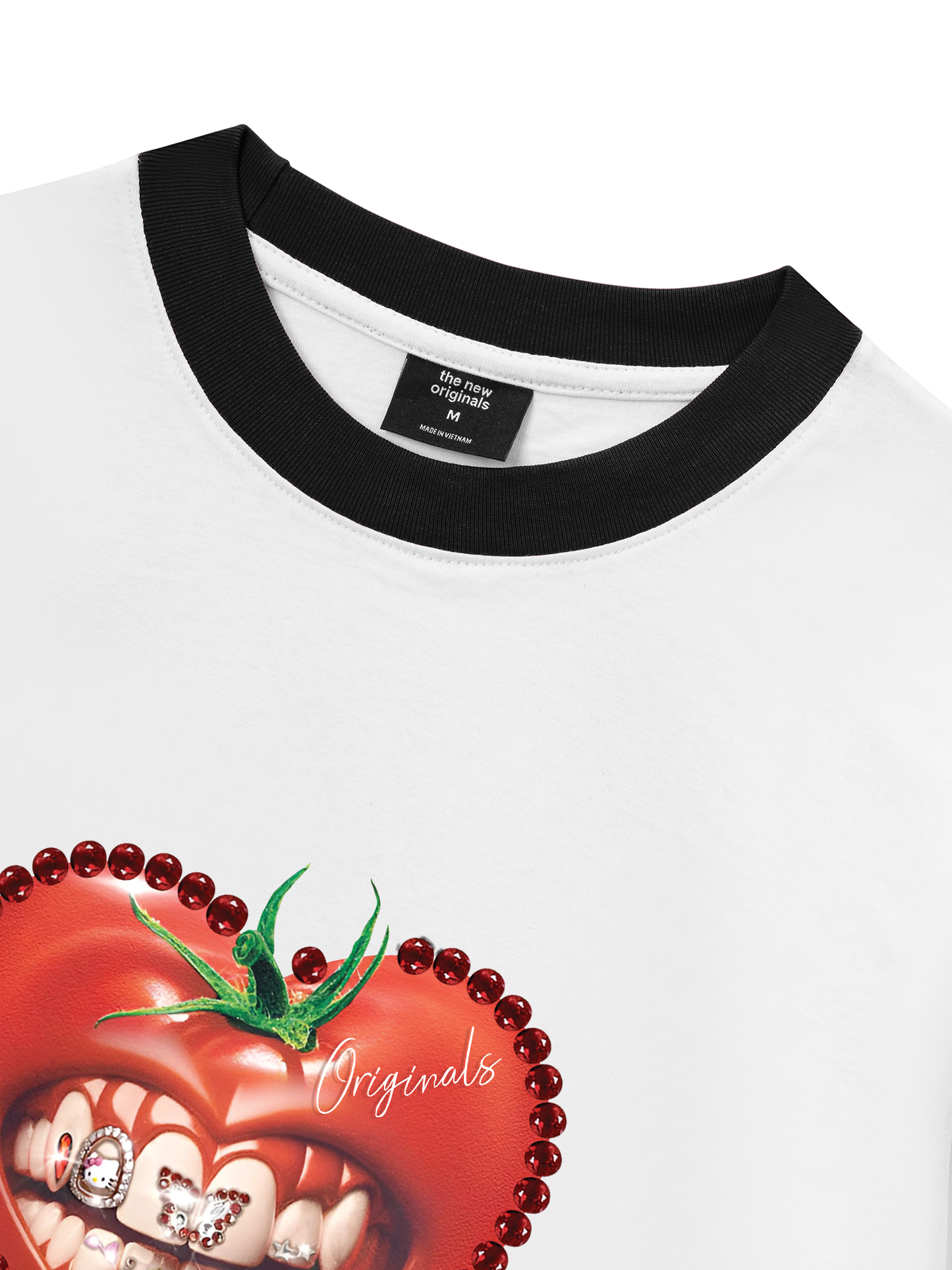 Áo Thun Ringer Relaxed Fit - Love Tomato Art Grills
