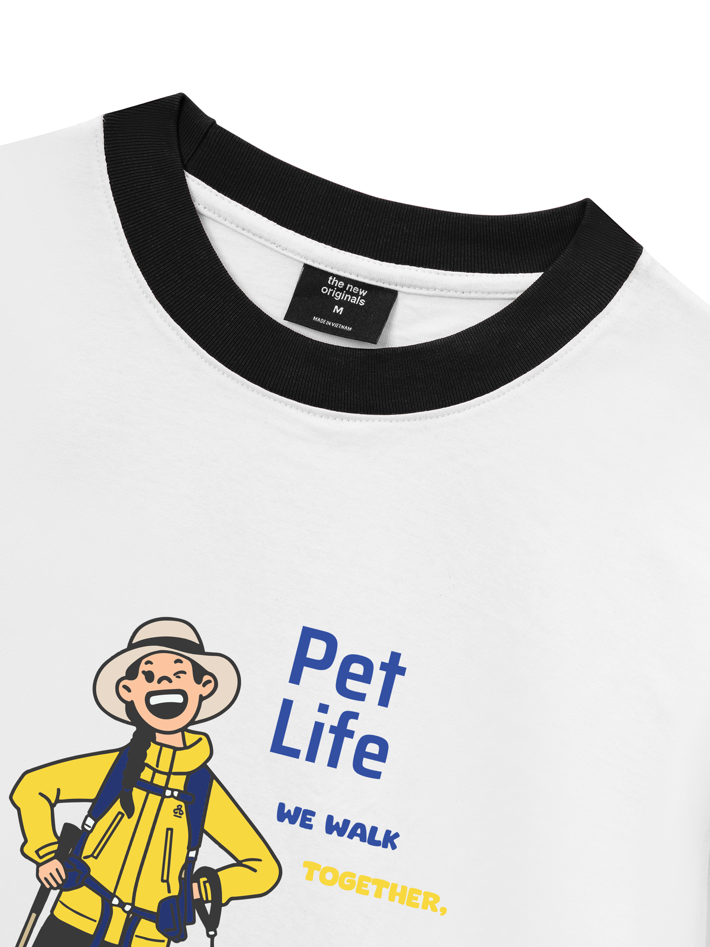 Áo Thun Ringer Relaxed Fit Go Outside Pet Life