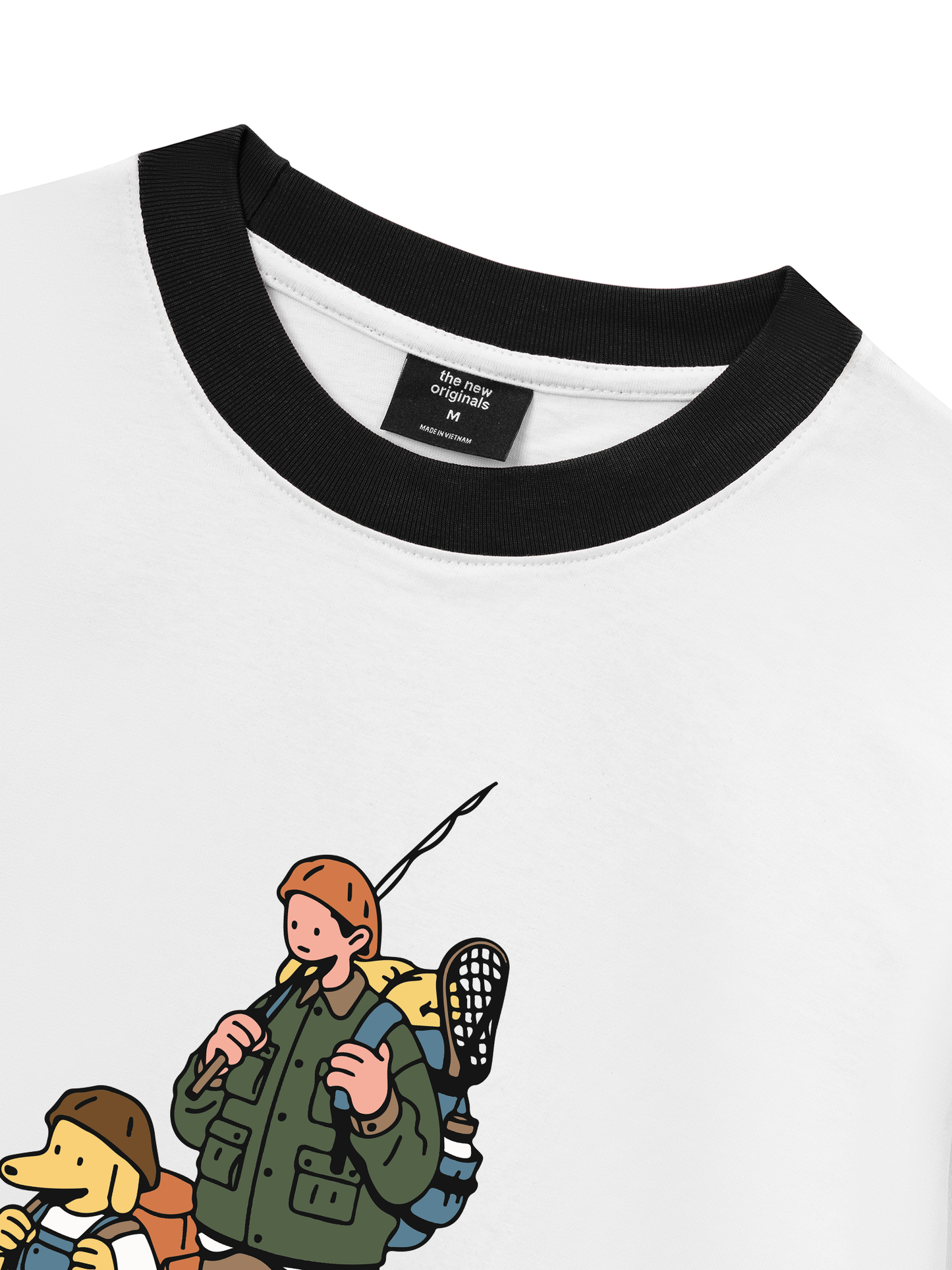 Áo Thun Ringer Relaxed Fit Go Outside Ready to Hike