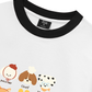Áo Thun Ringer Relaxed Fit Animal Cute Puppy Things