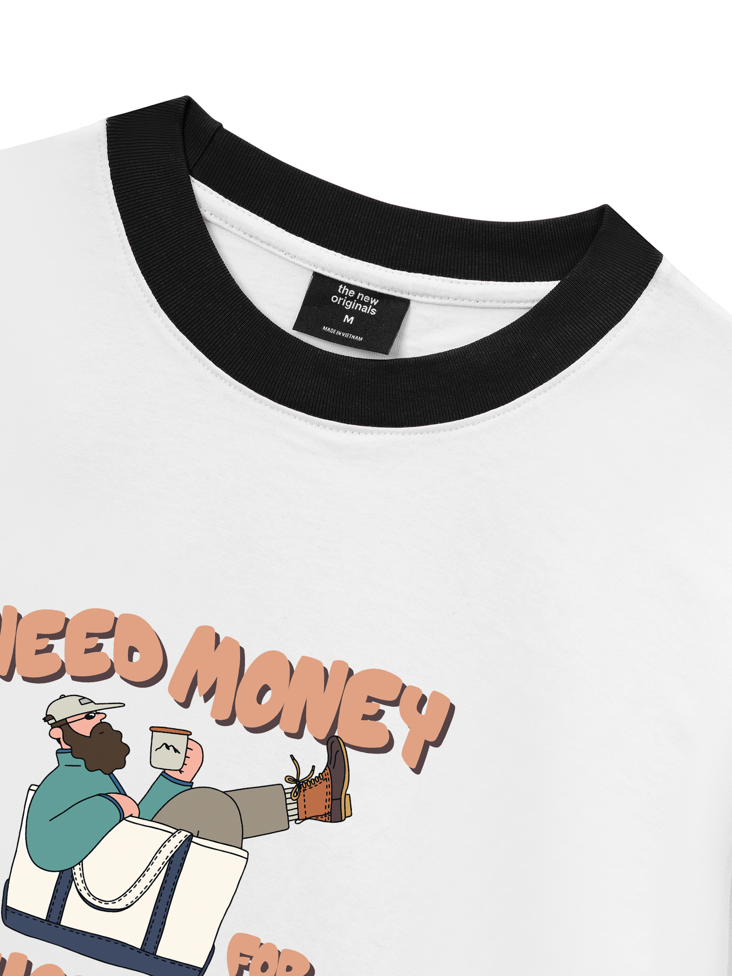 Áo Thun Ringer Relaxed Fit Weekend Need Money For Shopping