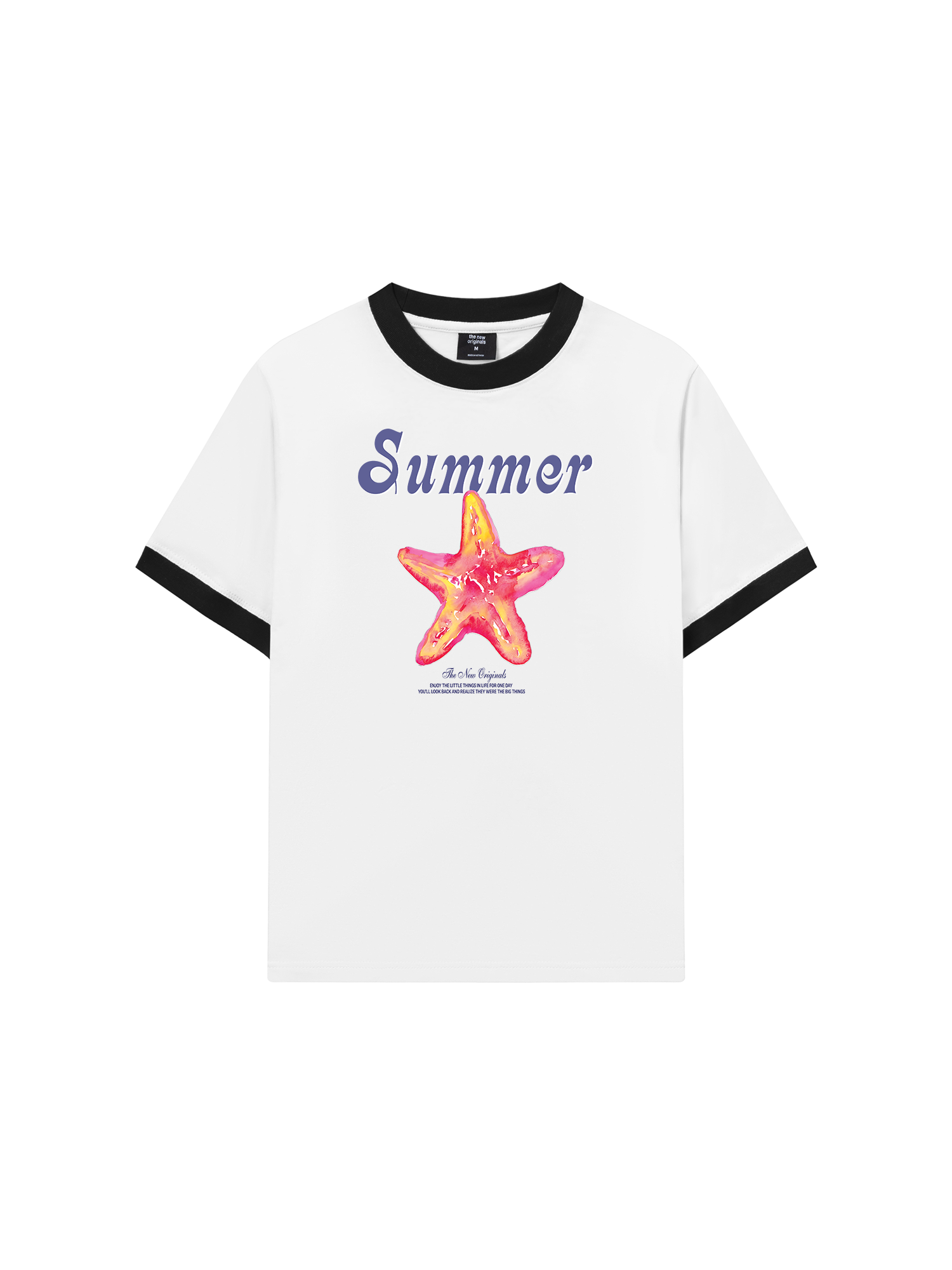 Áo Thun Ringer Relaxed Fit Summer Vibes Beach