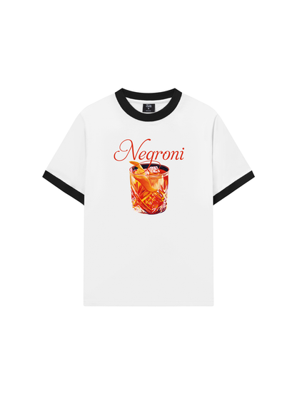 Áo Thun Ringer Relaxed Fit Fresh Red Negroni