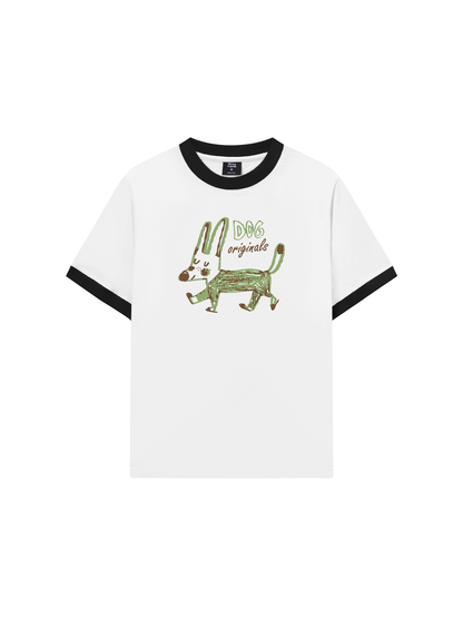 Áo Thun Ringer Relaxed Fit Dog Originals