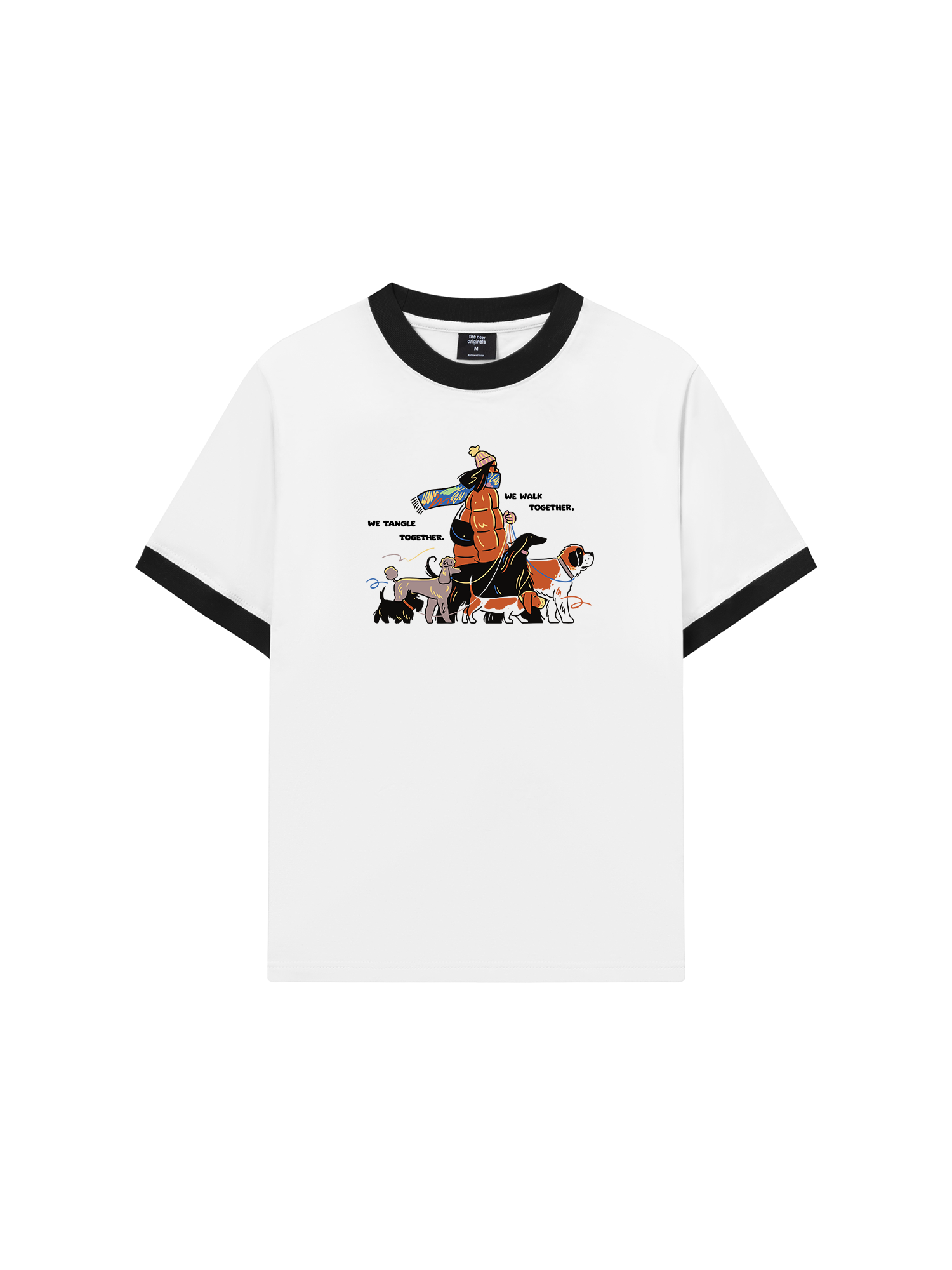 Áo Thun Ringer Relaxed Fit We Walk Together