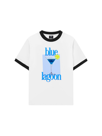 Áo Thun Ringer Relaxed Fit Fresh Blue Lagoon