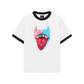 Áo Thun Ringer Relaxed Fit BOUNCE BACK© two-tone devil lip