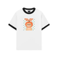 Áo Thun Ringer Relaxed Fit Animal Meow Pumpkin