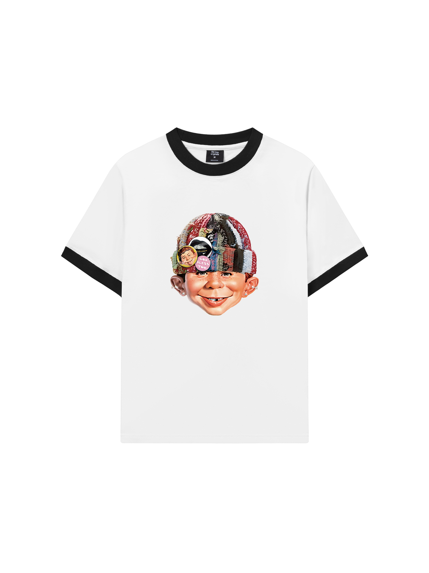 Áo Thun Ringer Relaxed Fit Bad Boy with Knit Cap