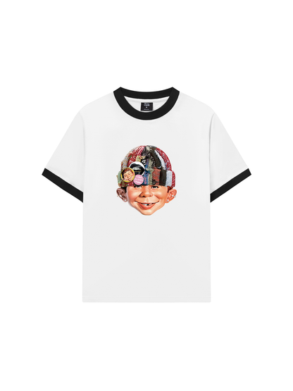 Áo Thun Ringer Relaxed Fit Bad Boy with Knit Cap