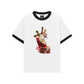 Áo Thun Ringer Relaxed Fit Gem Cross Ice Cream