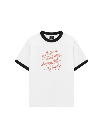 Áo Thun Ringer Relaxed Fit Autumn is a Second Spring