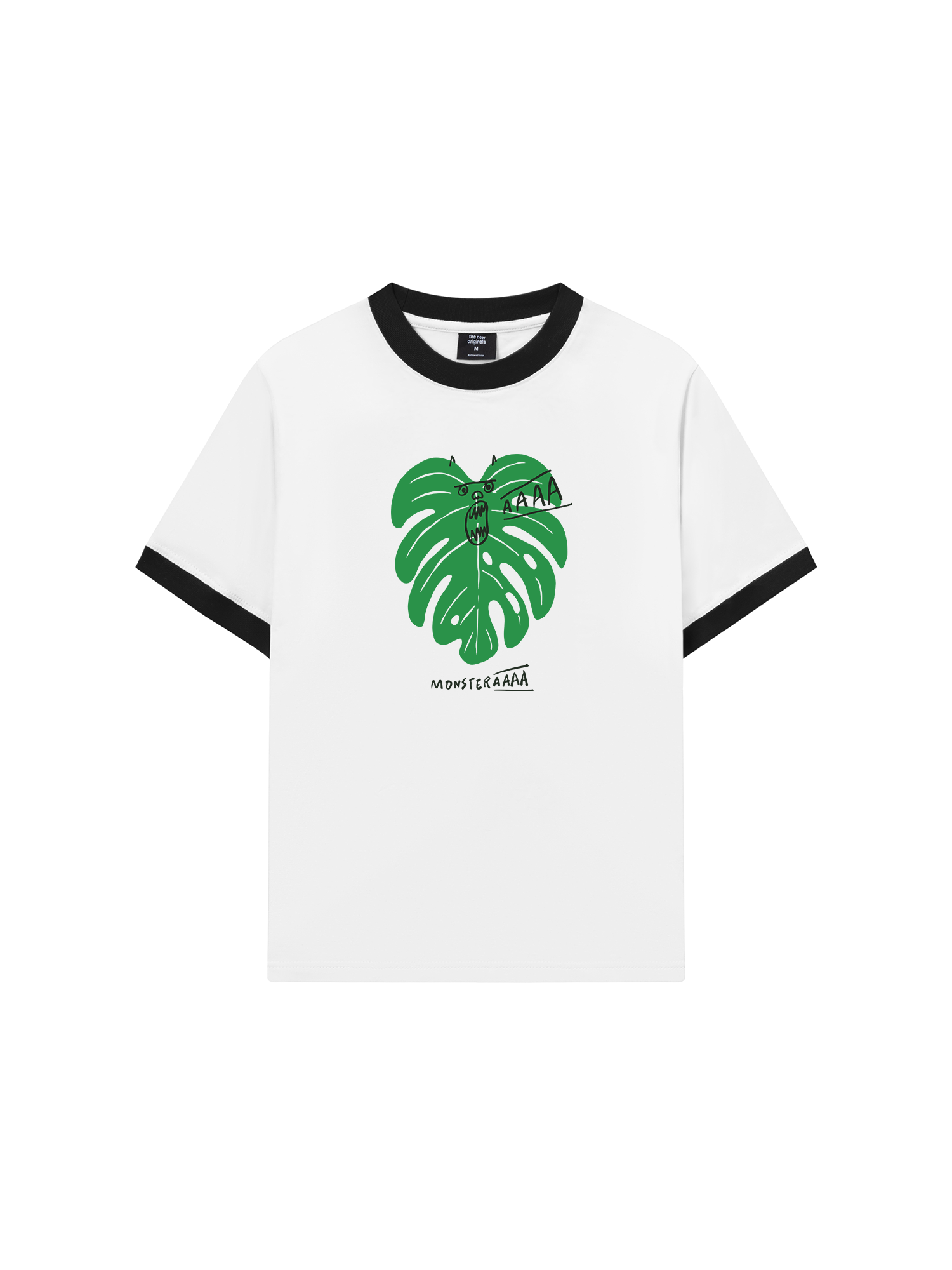 Áo Thun Ringer Relaxed Fit Tropical Monsteraaaa