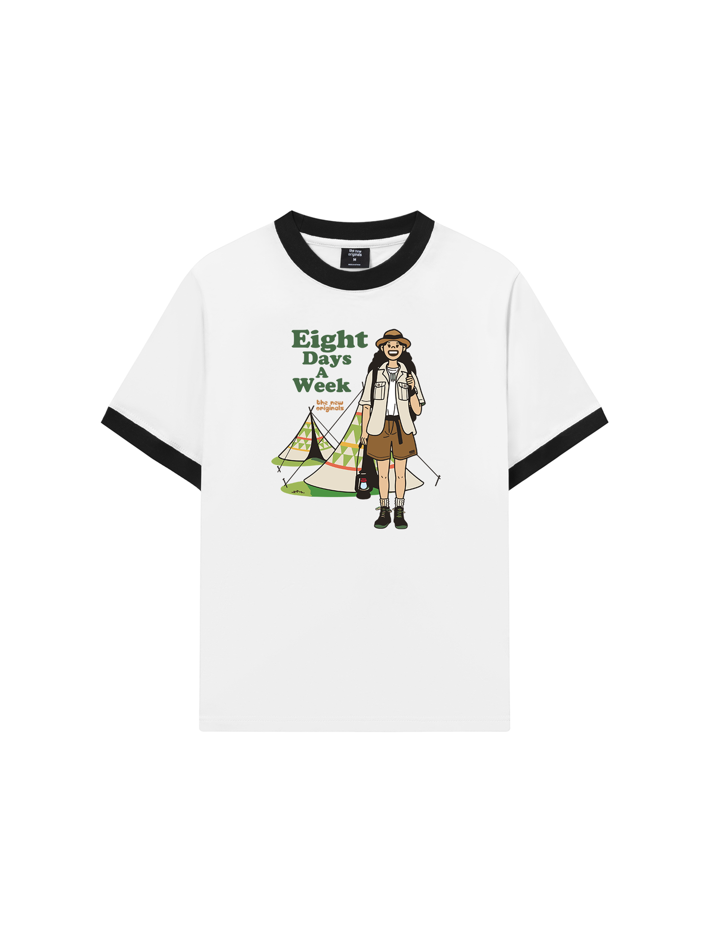 Áo Thun Ringer Relaxed Fit Eight Days A Week Girl