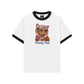 Áo Thun Ringer Relaxed Fit Crazy Cat