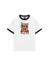 Áo Thun Ringer Relaxed Fit Crazy Cat