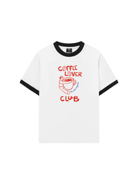 Áo Thun Ringer Relaxed Fit coffee lover club-01