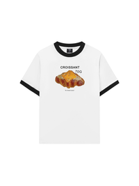 Áo Thun Ringer Relaxed Fit Sweet Pastry Croisant