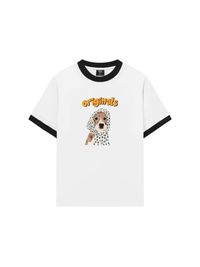 Áo Thun Ringer Relaxed Fit Animal Mood Puppy