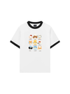 Áo Thun Ringer Relaxed Fit Animal Cute Puppy Things