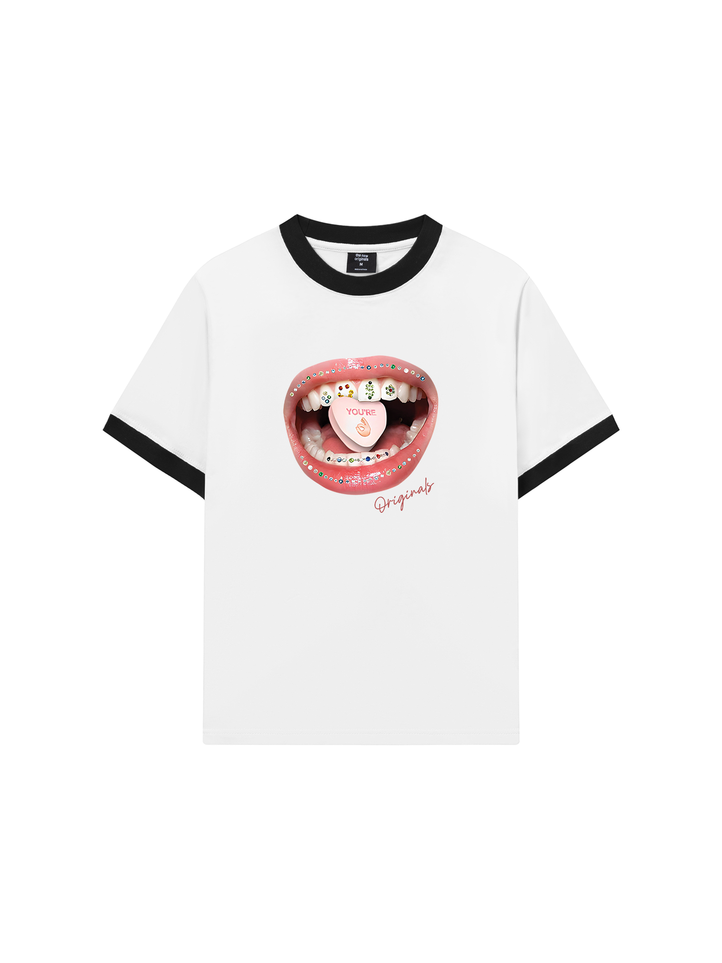 Áo Thun Ringer Relaxed Fit Diamond Grills Pills