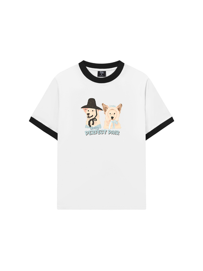 Áo Thun Ringer Relaxed Fit Animal Mood Perfect Pair