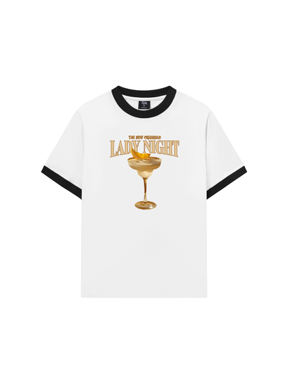 Áo Thun Ringer Relaxed Fit Fresh Lady Night