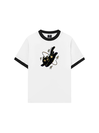 Áo Thun Ringer Relaxed Fit A Black Cat
