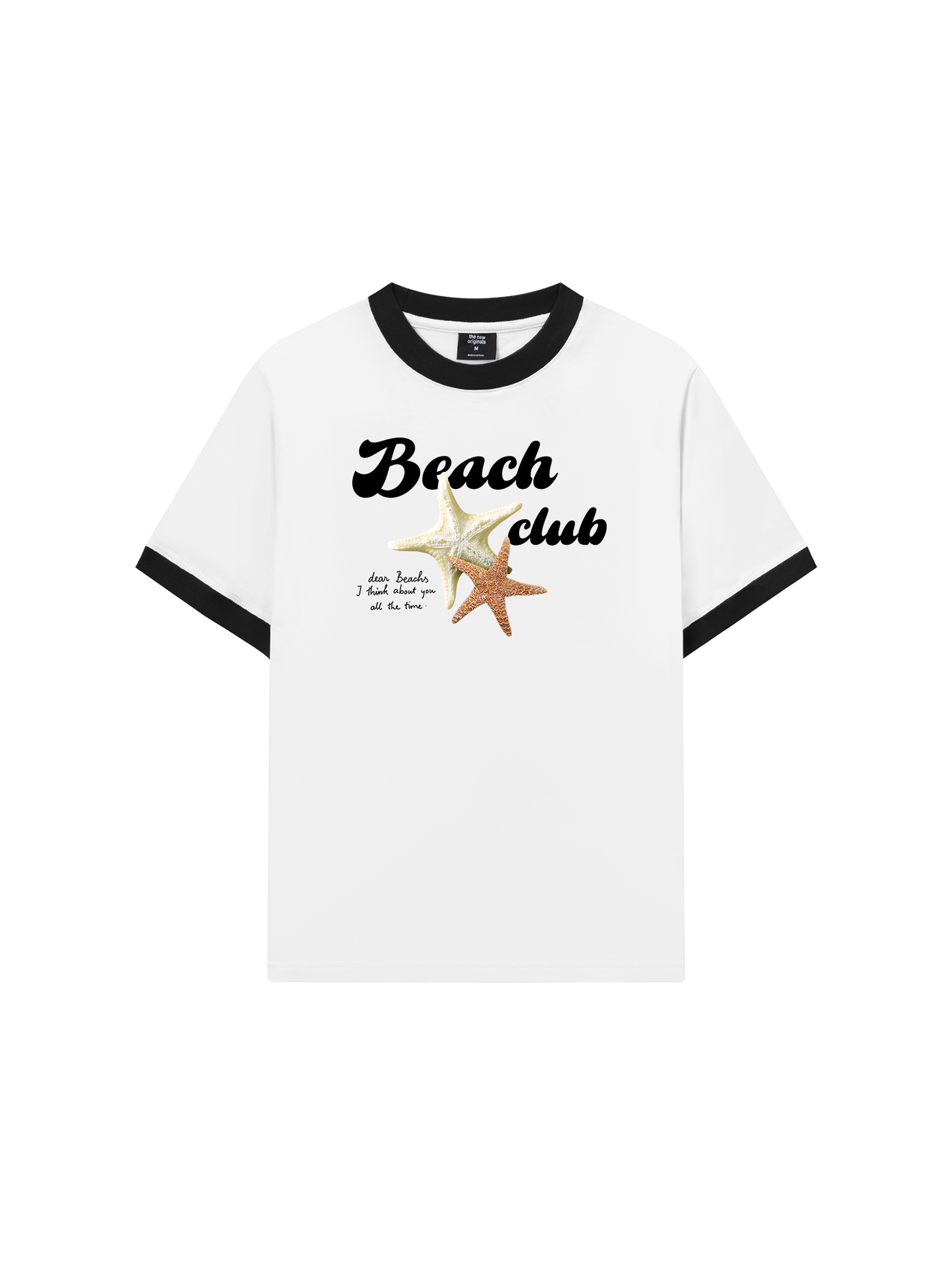 Áo Thun Ringer Relaxed Fit Ocean Beach Club