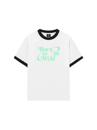 Áo Thun Ringer Relaxed Fit Born To Be Wild