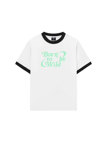 Áo Thun Ringer Relaxed Fit Born To Be Wild