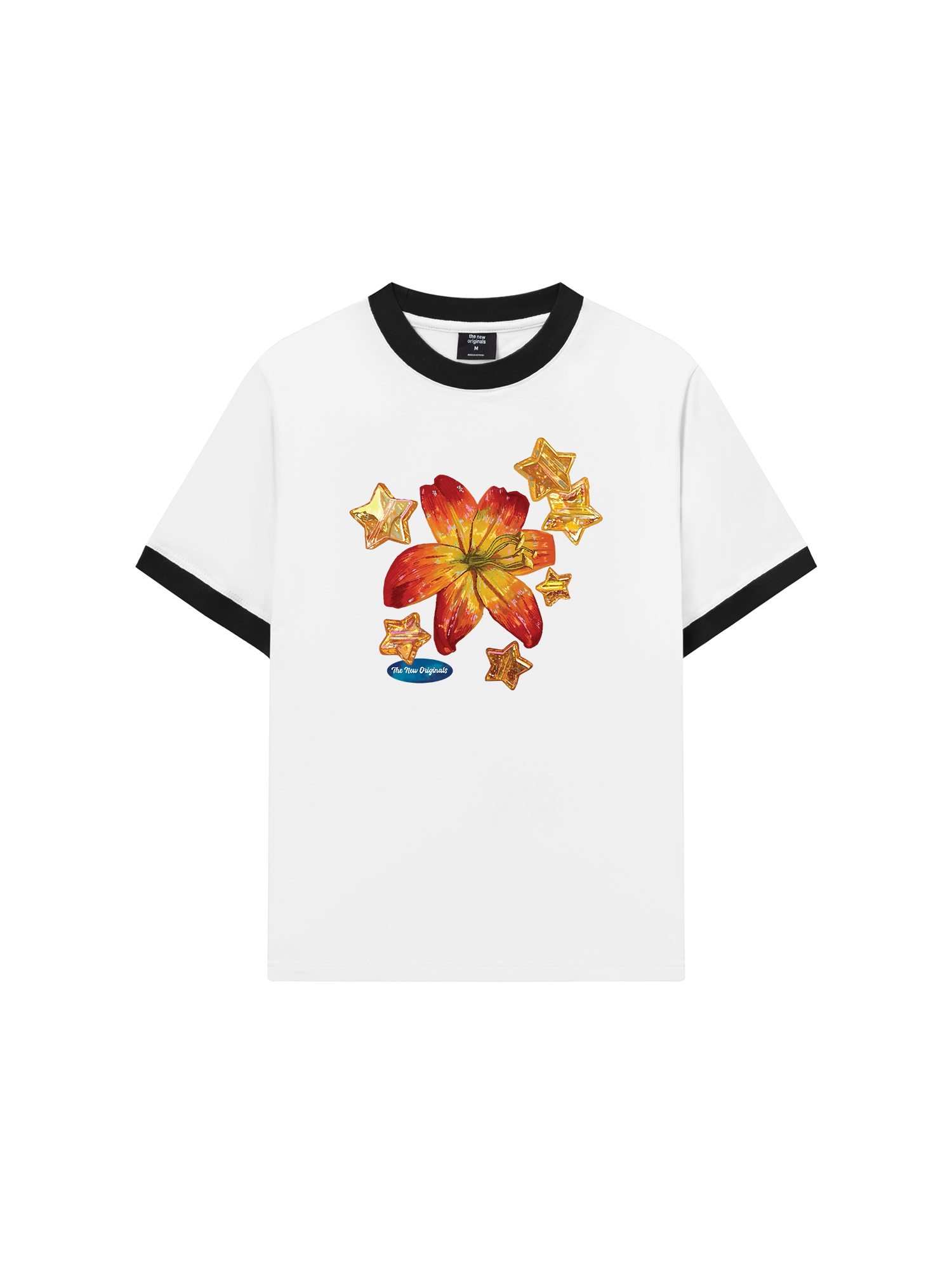 Áo Thun Ringer Relaxed Fit Blooming in the Stars