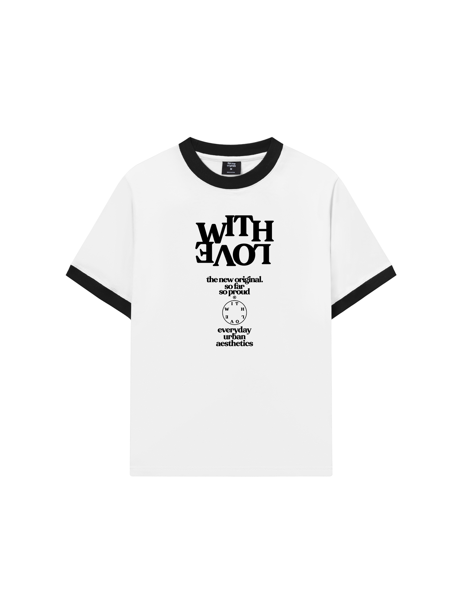 Áo Thun Ringer Relaxed Fit Life Vibe With Love