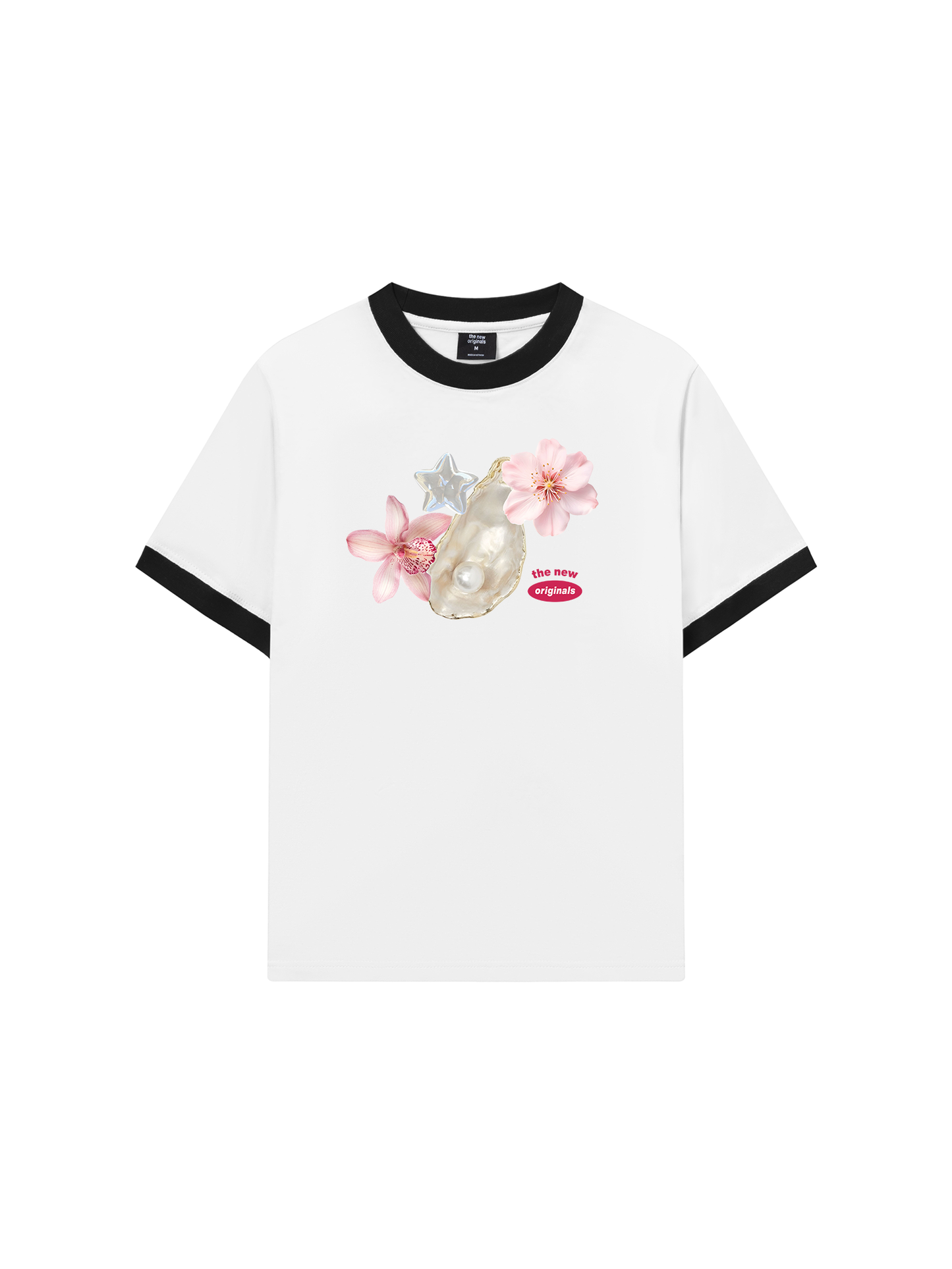 Áo Thun Ringer Relaxed Fit Pearl Bloom_